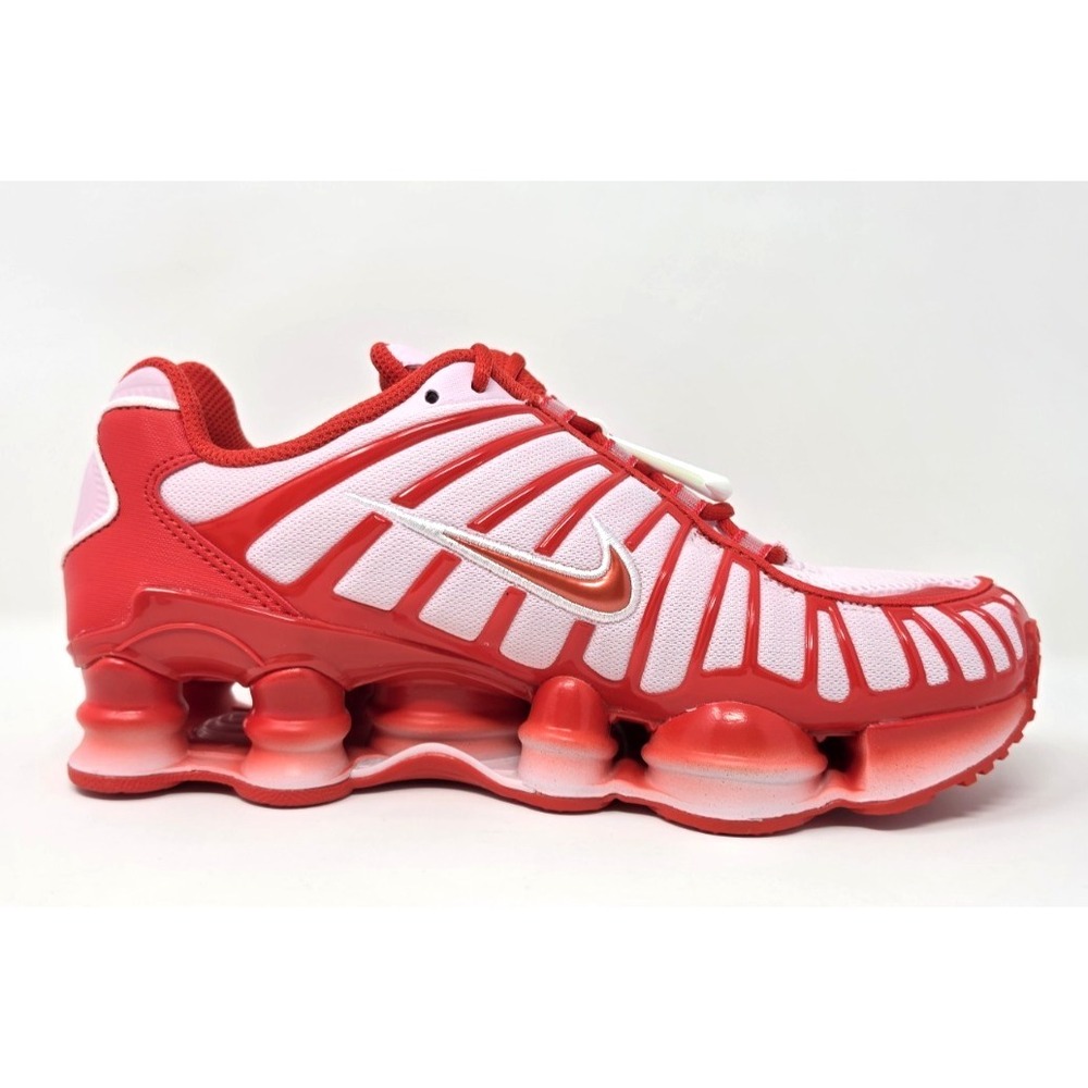 Nike Shox TL GS Youth 6.5/Women's 8 Pink Foam/Habanero Red/White-New - Picture 8 of 12